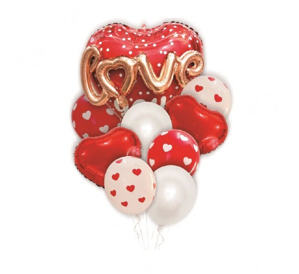 Seni Seviyorum Helyum Folyo Balon Set No:3